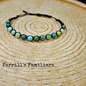 Chrysoprase Gemstone Shambala Bracelet